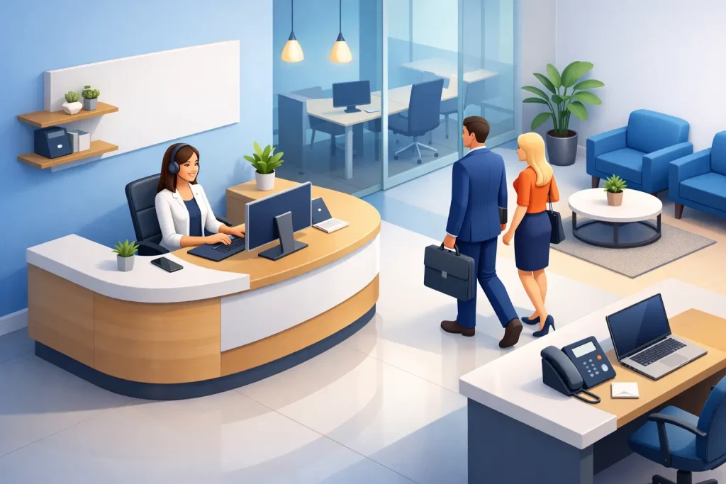 Servicio de recepcionista para oficina