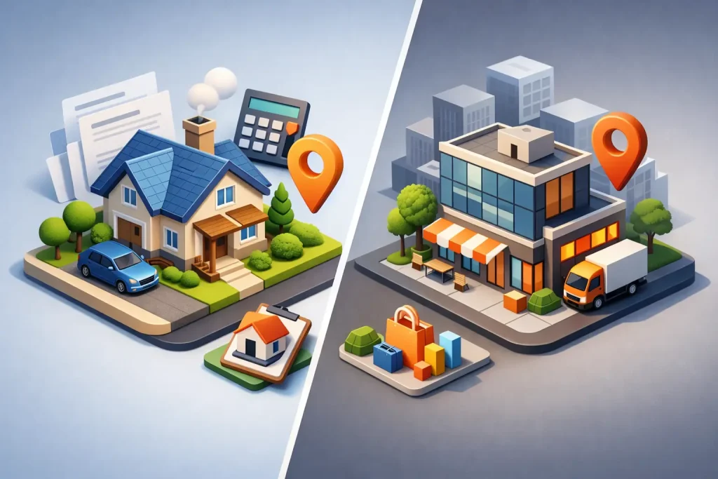 Domicilio fiscal vs domicilio comercial