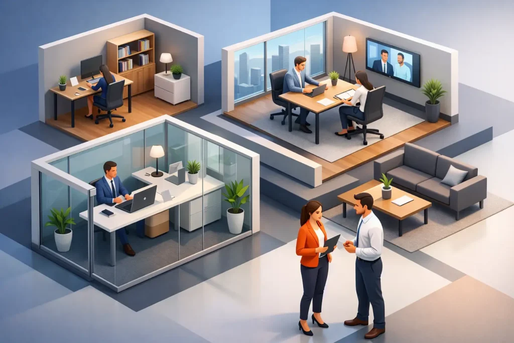 Guía de oficinas privadas equipadas para empresas