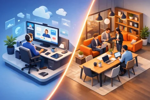 Oficina virtual vs coworking profesional
