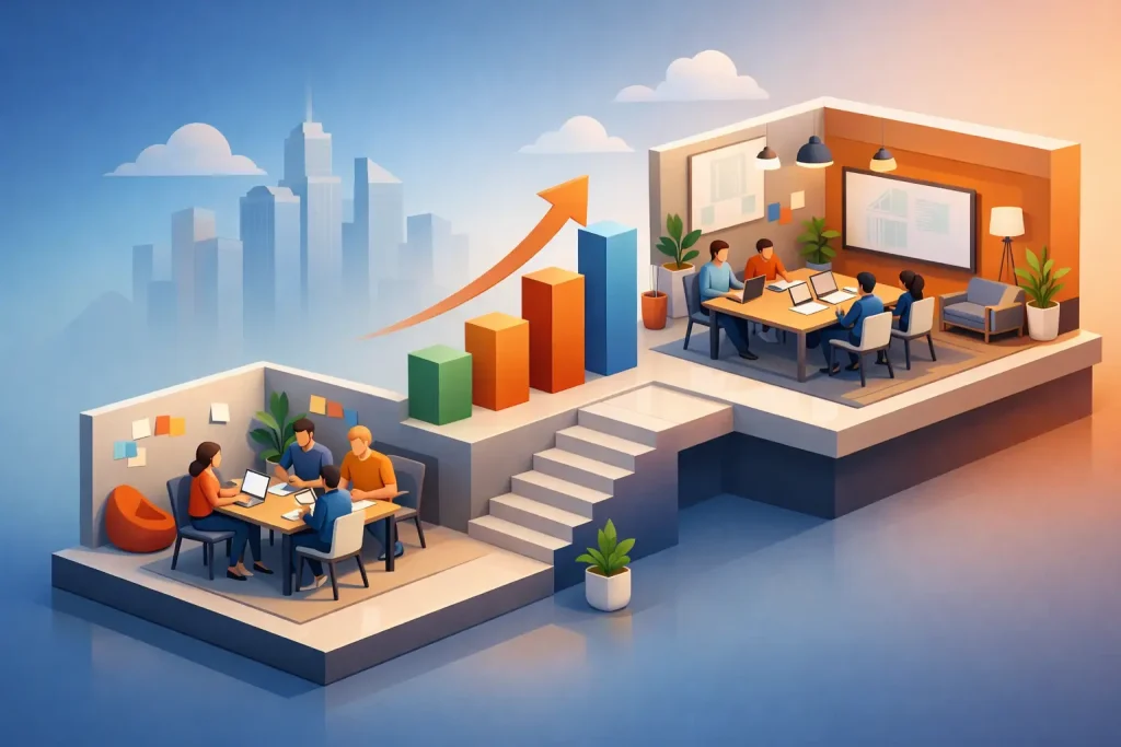 Coworking para equipos pequeños que necesitan crecer