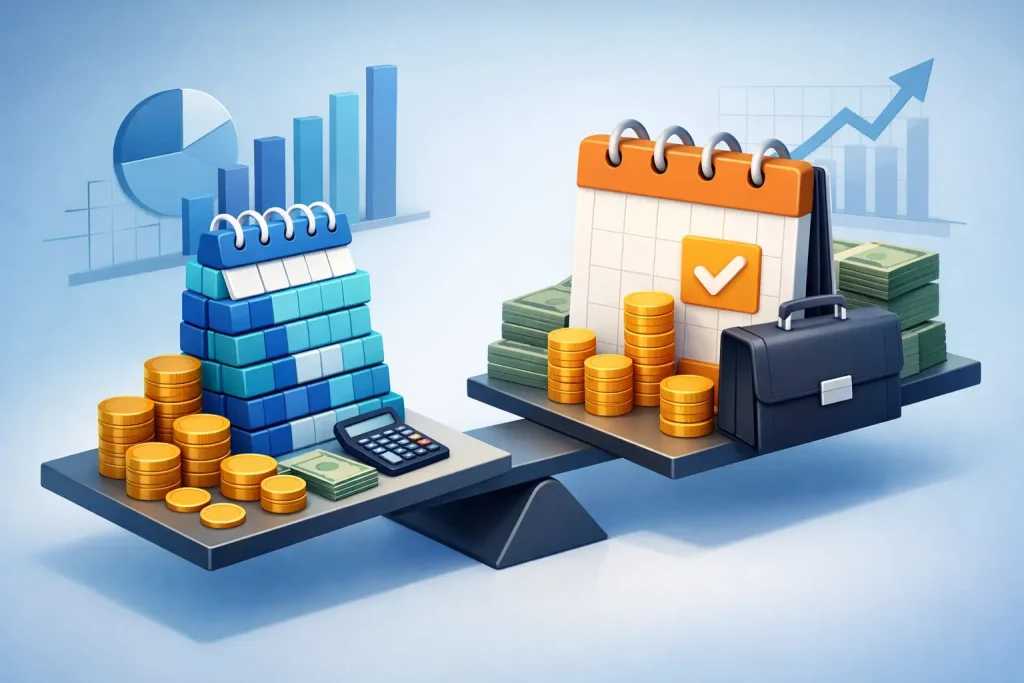 Renta mensual versus anual para su empresa
